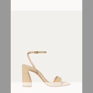 Loeffler Randall NIB Malia Raffia Curved-Heel Sandals (ORIG.$385) w/tax (12B)